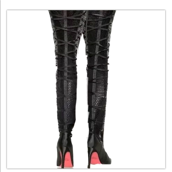 Victoria’s Secret COLIN STUART Over Knee Lace Up Boots Sz 10 - Picture 9 of 10